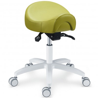 TYTC PLST-075 Tabouret ergonomique pour assistant dentaire, tabouret selle de cheval dentiste (angle et hauteur réglables)