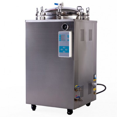 JIBIMED LS-LD 35L/ 50L/ 75L/ 100L/ 120L/ 150L Stérilisateur autoclave à vapeur haute pression vertical 105 ℃ - 134 ℃ Affichage LED