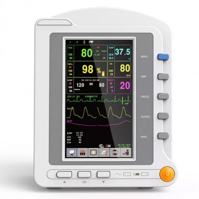 CONTEC® CMS6500 7″Ecran Tactile Moniteur multiparamétrique (ECG, NIBP, SPO2, Fréquence de pouls)