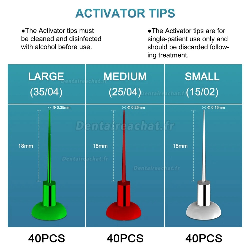 YAHOPE A3 endoactivateur endo irrigateur activateur avec 120 embouts