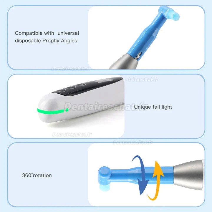 Betterway Pièce à main de prophylaxie dentaire (10 réglages de vitesse)