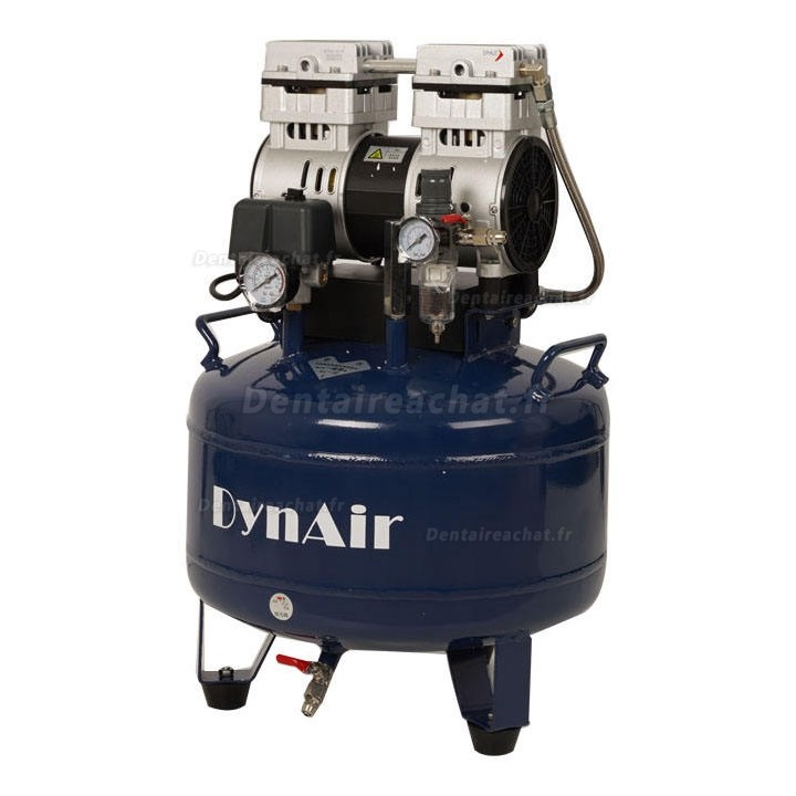 Dynamic DA5001 compresseur 22l sans huile dentaire silencieux 0,55 kW/0.75 CV 