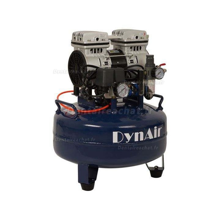 Dynamic DA5001 compresseur 22l sans huile dentaire silencieux 0,55 kW/0.75 CV 