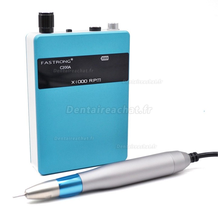 FASTRONG C200A Micromoteur dentaire portable sans balais,Polissage électrique avec batterie