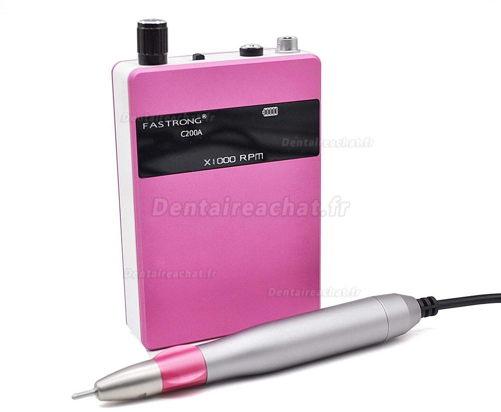 FASTRONG C200A Micromoteur dentaire portable sans balais,Polissage électrique avec batterie