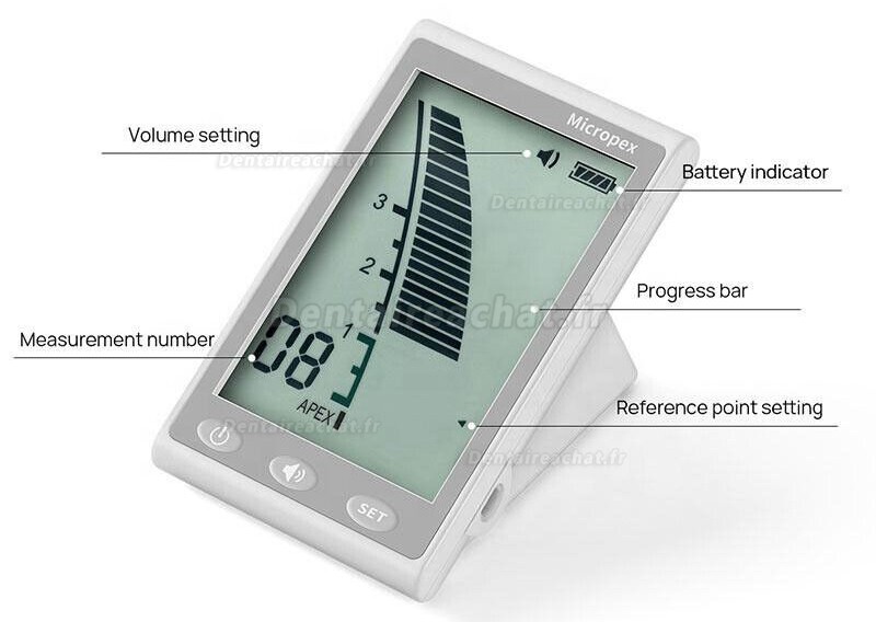 Localisateur d'apex à écran LCD dentaire Micropex