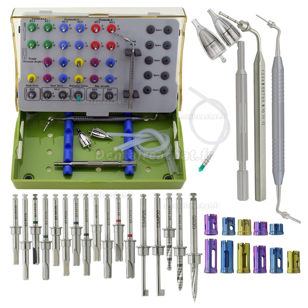 Kit sinus accès crestal implant dentaire (kit CAS crestal approach sinus dentaire) + fraises HIOSSEN OSSTEM