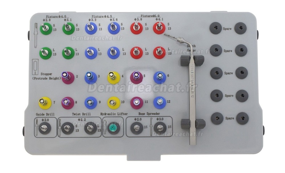 Kit sinus accès crestal implant dentaire (kit CAS crestal approach sinus dentaire) + fraises HIOSSEN OSSTEM