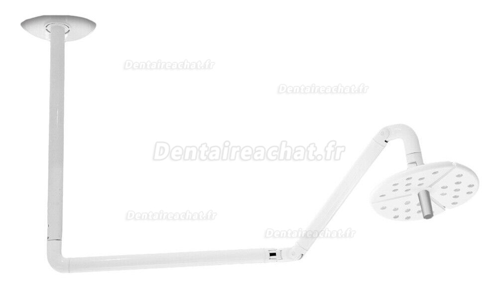 KWS KD-2018-D1 27 trous lampe scialytique dentaire, lampe opératoire dentiste (Interrupteur tactile, monté au plafond)