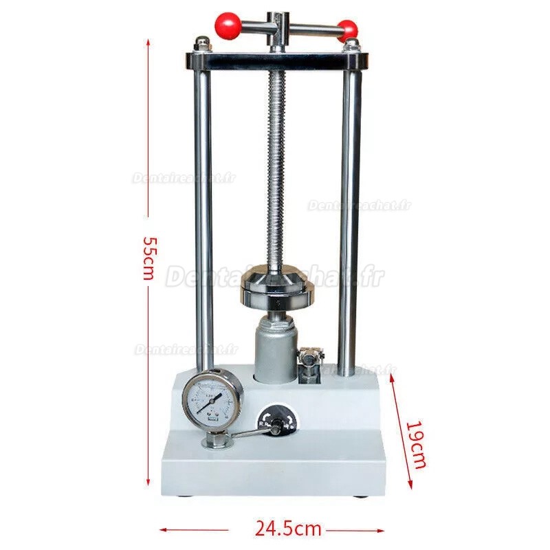 Presse hydraulique de laboratoire dentaire /Presse à flacons de moulage de prothèses dentaires