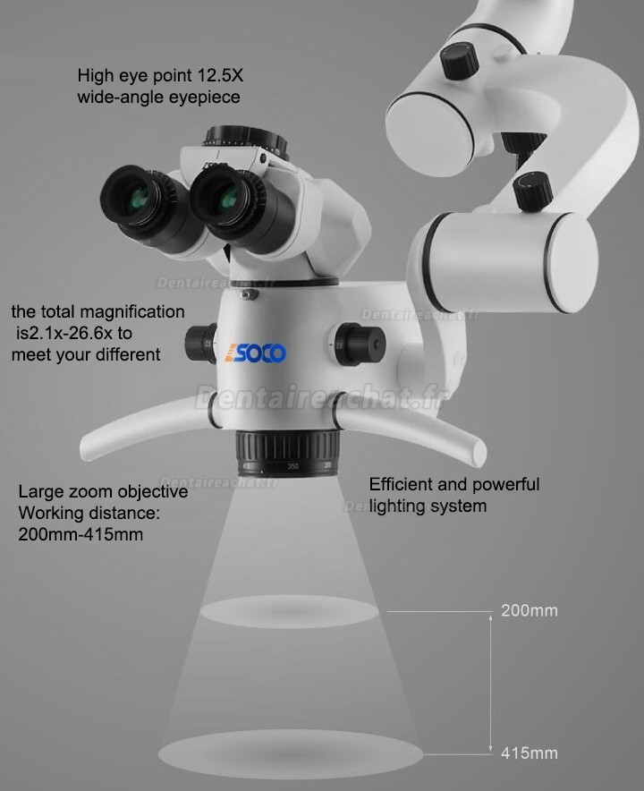 SOCO SCM660ST Microscope dentaire, microscope opératoire chirurgical