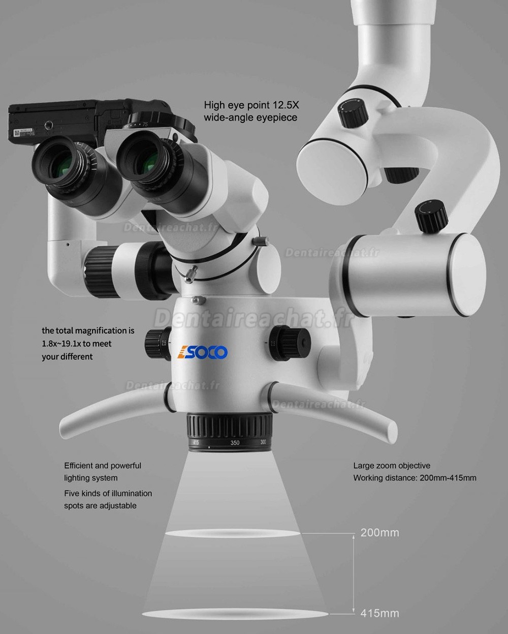 SOCO SCM660UL Microscope opératoire dentaire