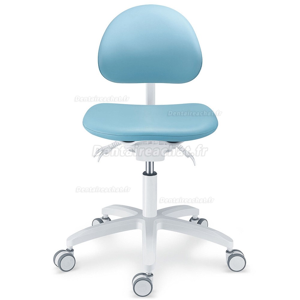 TYTC PLST-064-067 Siège assistante dentaire, tabouret ergonomique dentiste (Angles du siège et du dossier réglables)