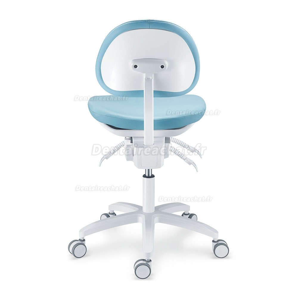 TYTC PLST-064-067 Siège assistante dentaire, tabouret ergonomique dentiste (Angles du siège et du dossier réglables)