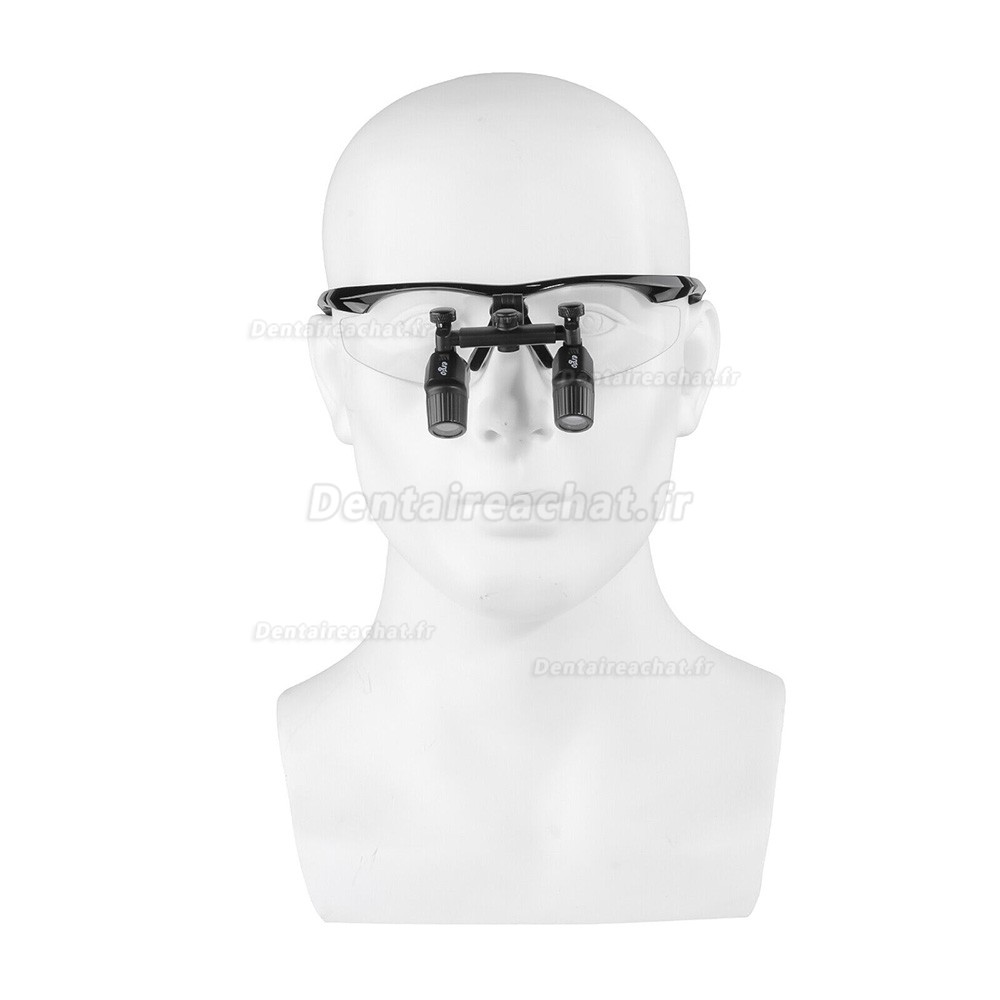 YUYO DY-119 4.0X Loupes binoculaires ergonomiques dentaires, loupe bandeau ultralégère 450 mm