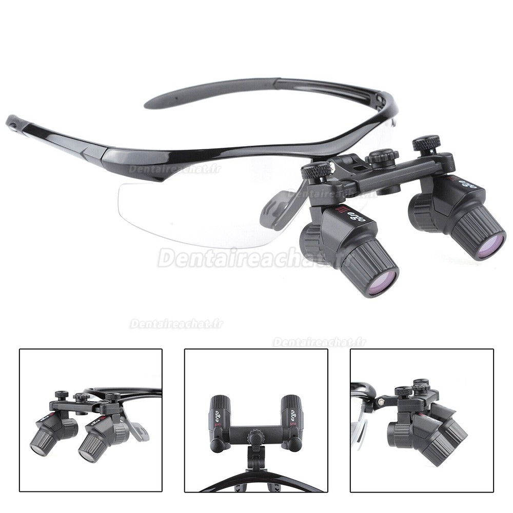 YUYO DY-119 4.0X Loupes binoculaires ergonomiques dentaires, loupe bandeau ultralégère 450 mm