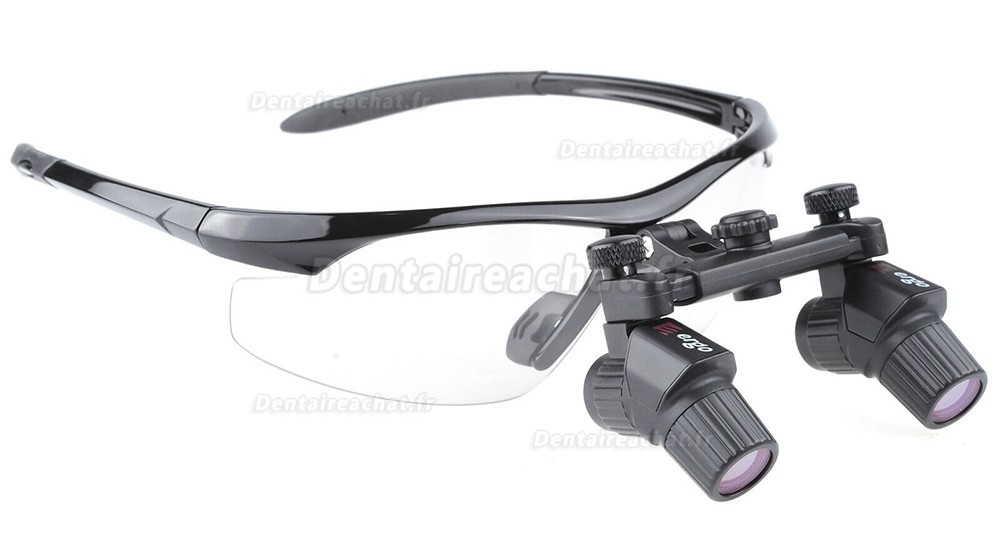 YUYO DY-119 4.0X Loupes binoculaires ergonomiques dentaires, loupe bandeau ultralégère 450 mm